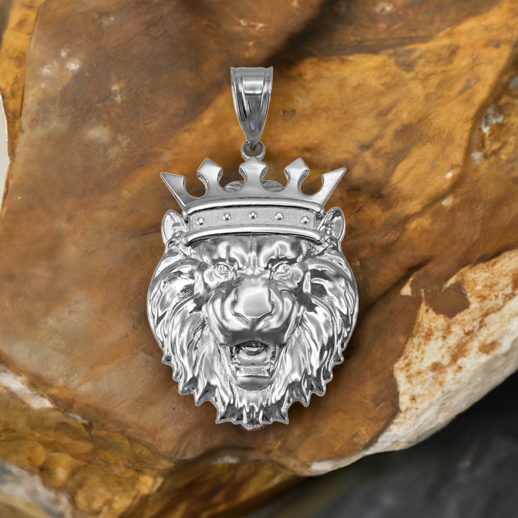 Sterling Silver Lion King Pendant (S/M/L/XL)