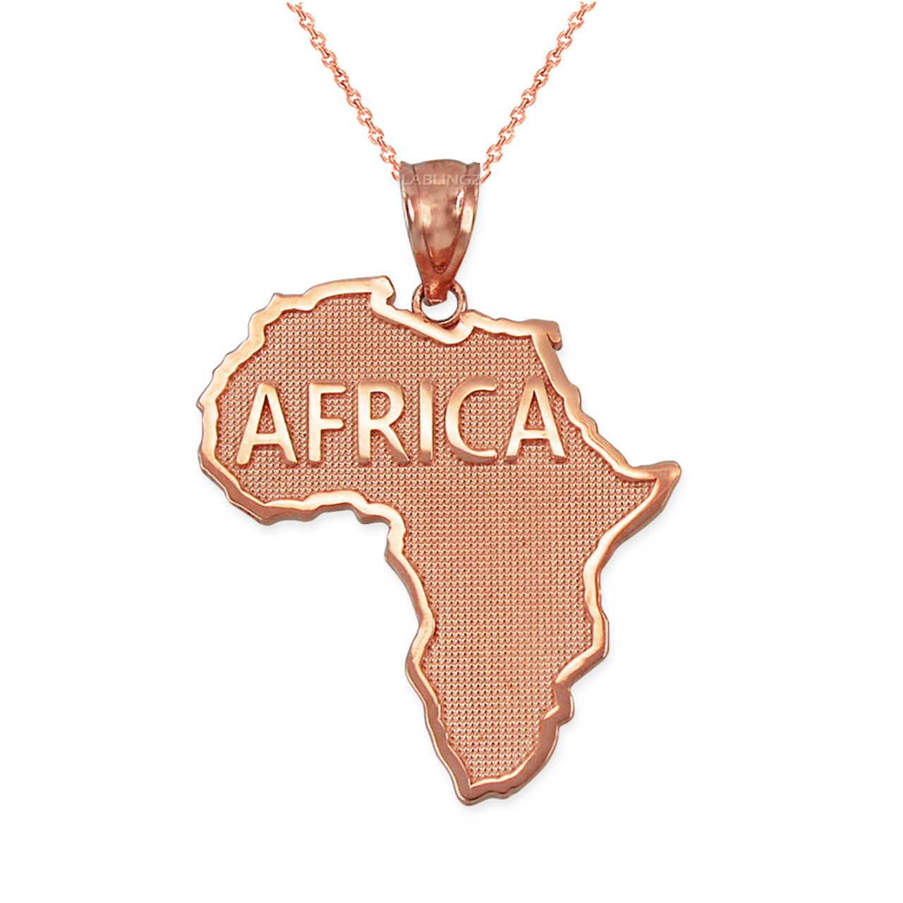 Africa Necklace [2019 Design] - Africa Map Pendant – Jewelrify