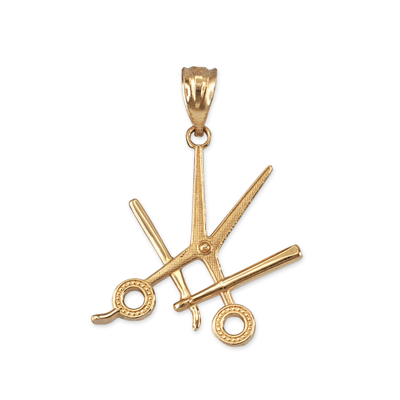 RADIALLラディアル BAR BAR CHOP RAZOR NECKLACE Fashion Iced Barber Shop Razor Blade Pendant & 4mm 24