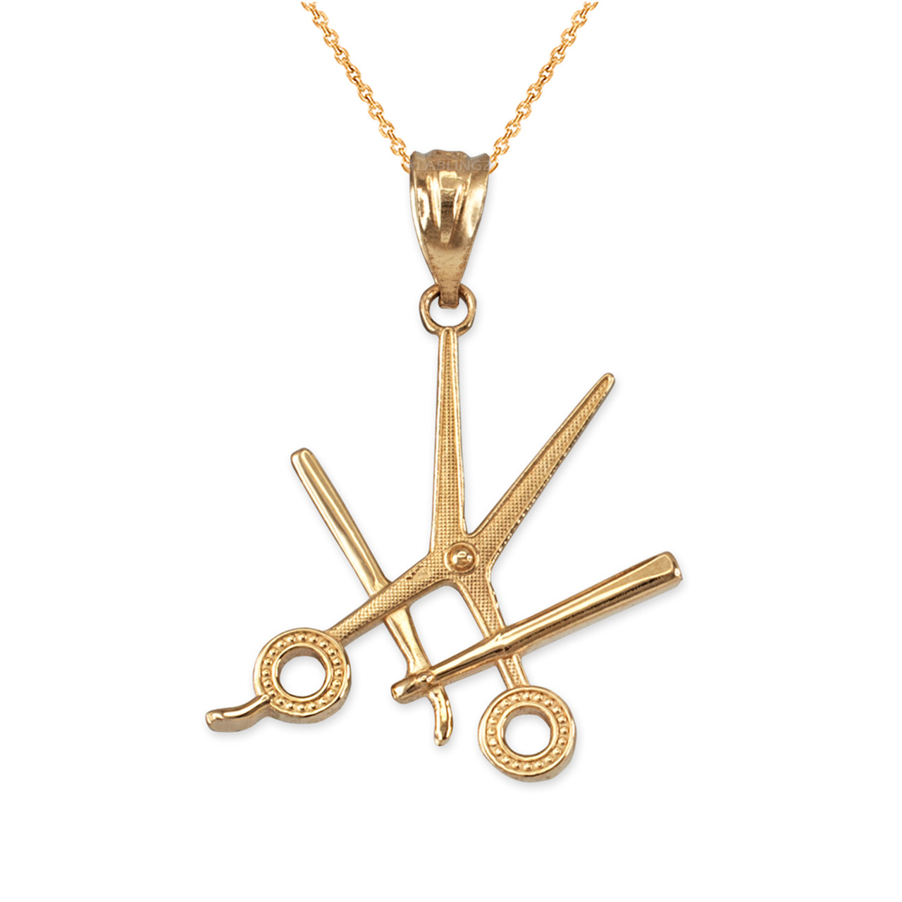 Gold Razor Blade Necklace