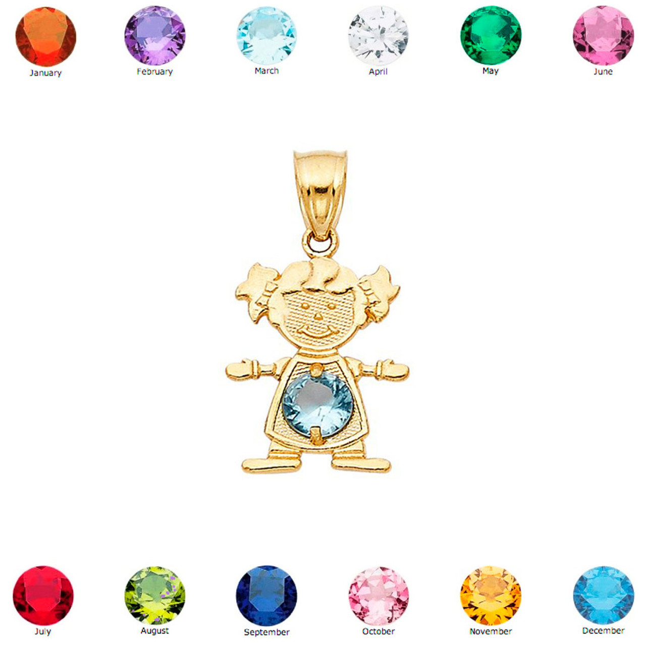 Astral birthstone charm necklace by Ariel Gordon | Finematter