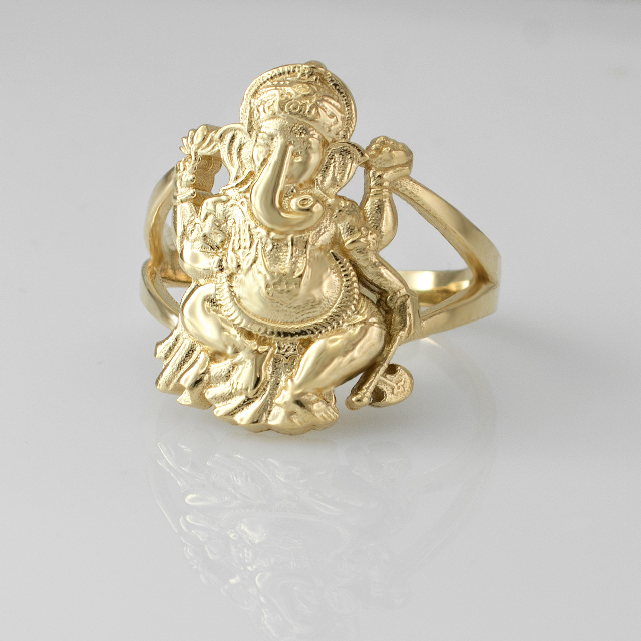 Buy 22Kt Lord Murugan Antique Gold Ring 610VA91 Online from Vaibhav  Jewellers