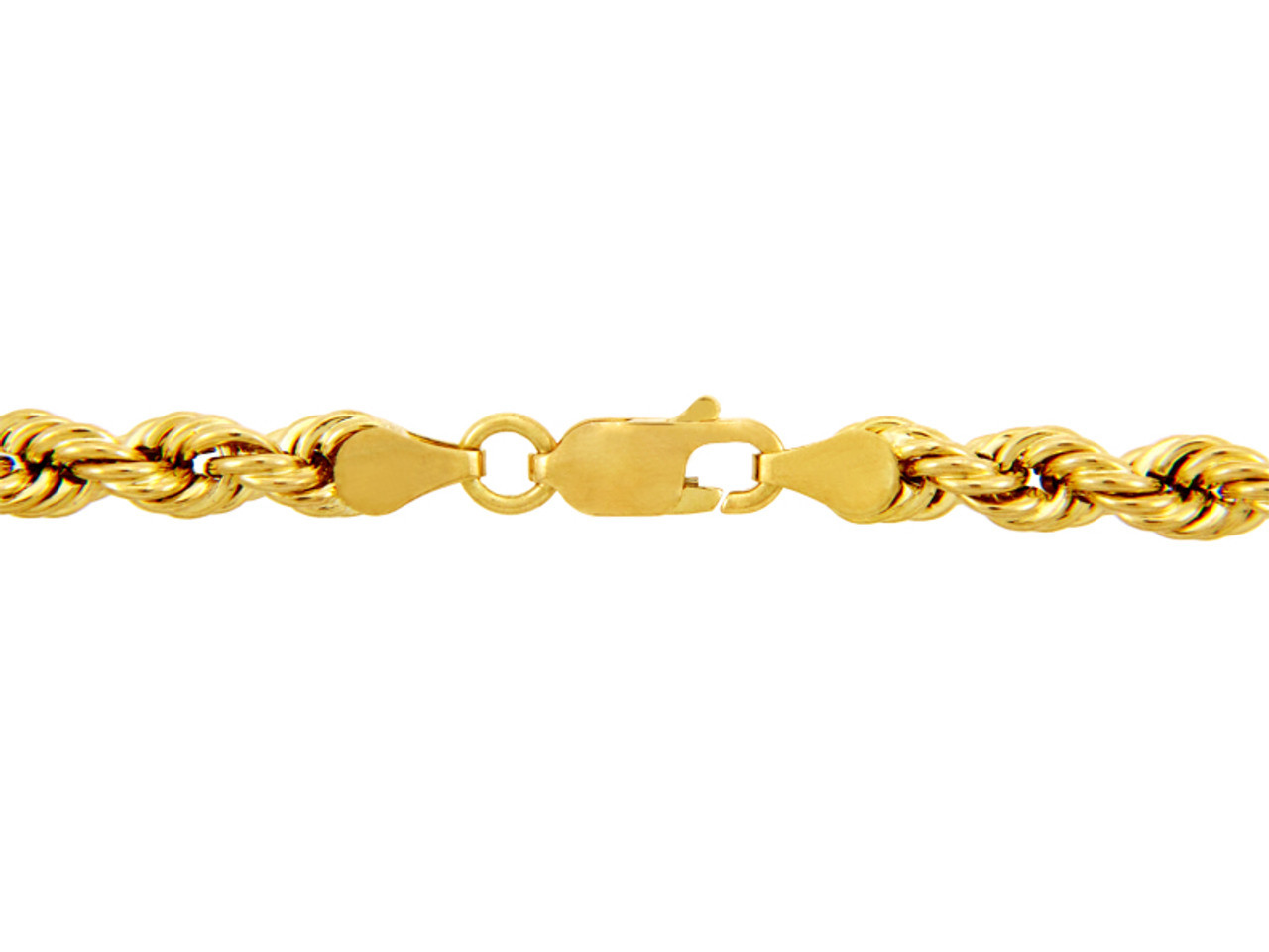 10K Yellow Gold Rope Diamond Cut Chain | Real Italian Gold | 1.5mm