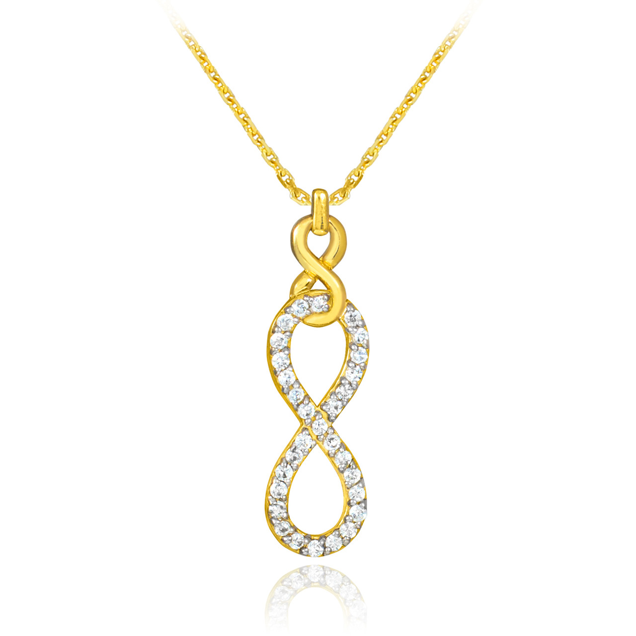 1/50 Ctw Infinity Cross Round Cut Diamond Pendant With Chain | Trinity  Diamonds Inc. | Tucson, AZ