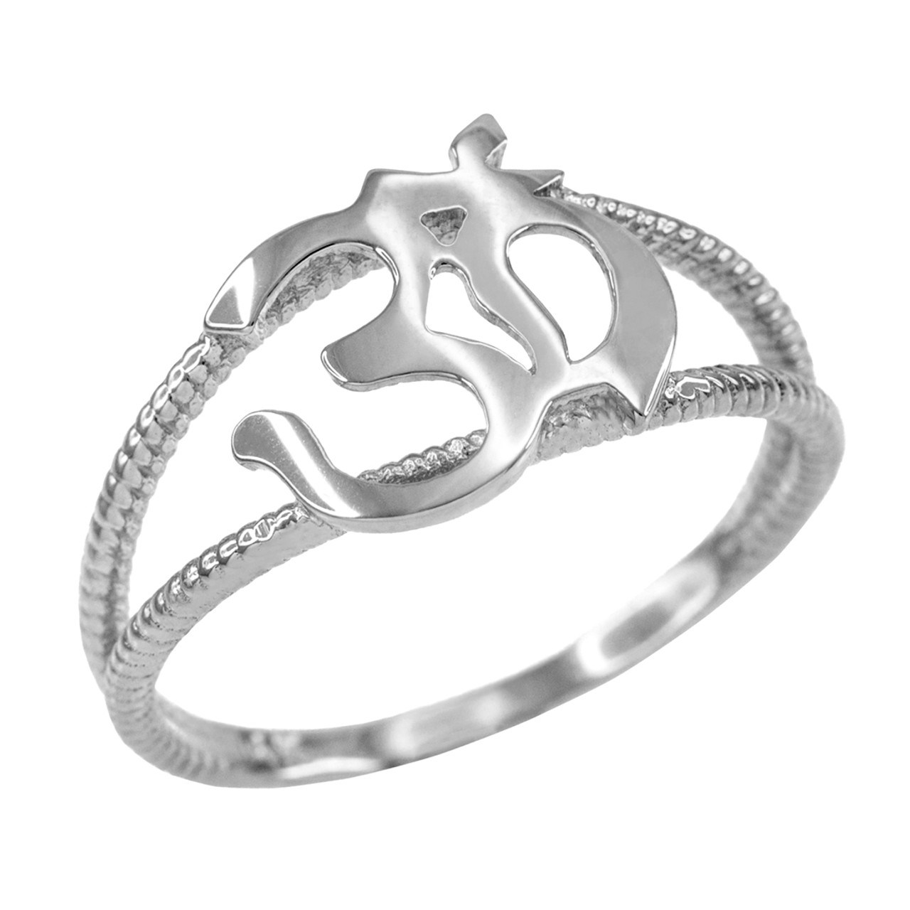 92.5 Modern Om Silver Ring, Weight: 2 Gram, Us 7 at Rs 400/piece in Jaipur  | ID: 2852731482791