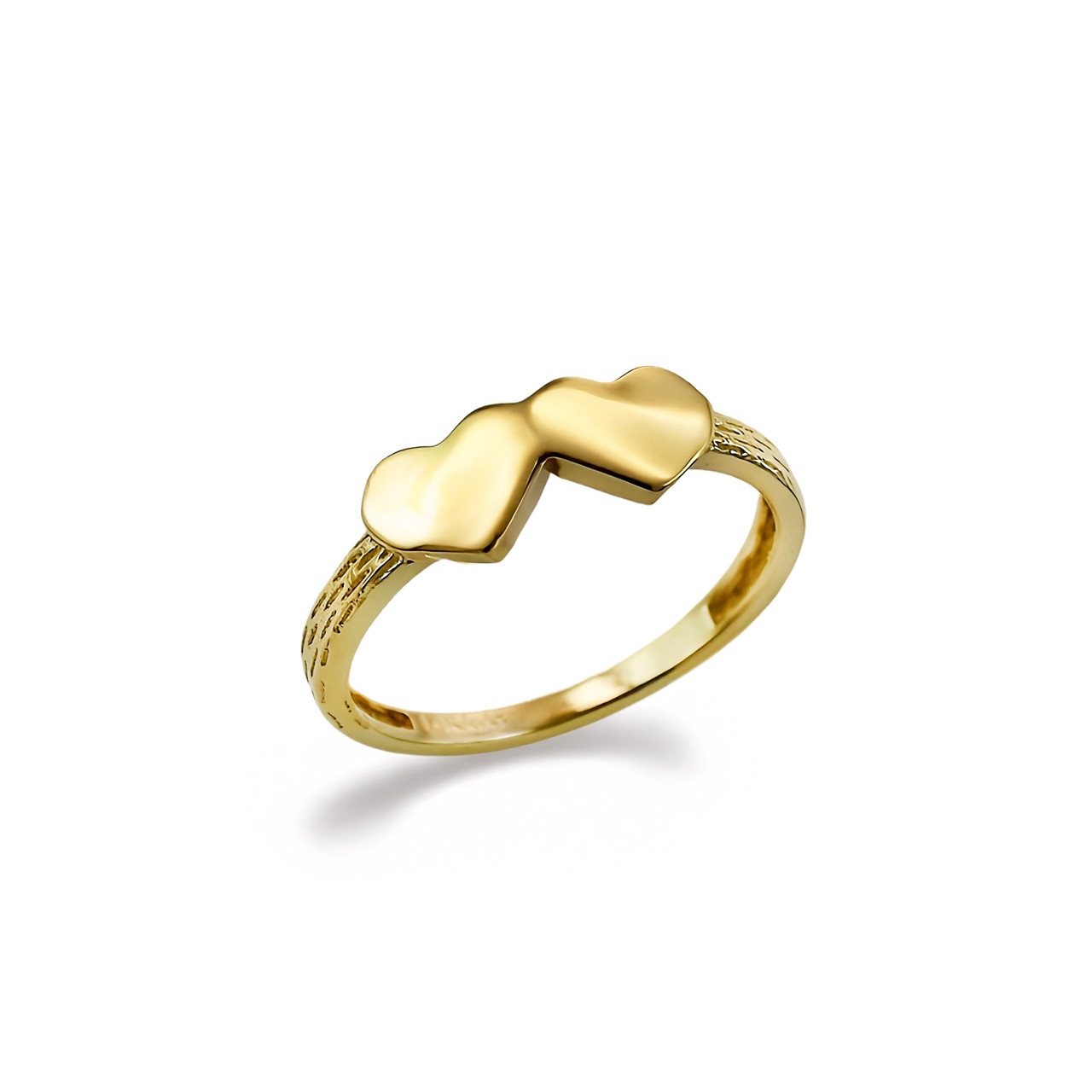 Double Heart Baby Ring | Elegant Gold Gift for Baby Girls | Baby ...