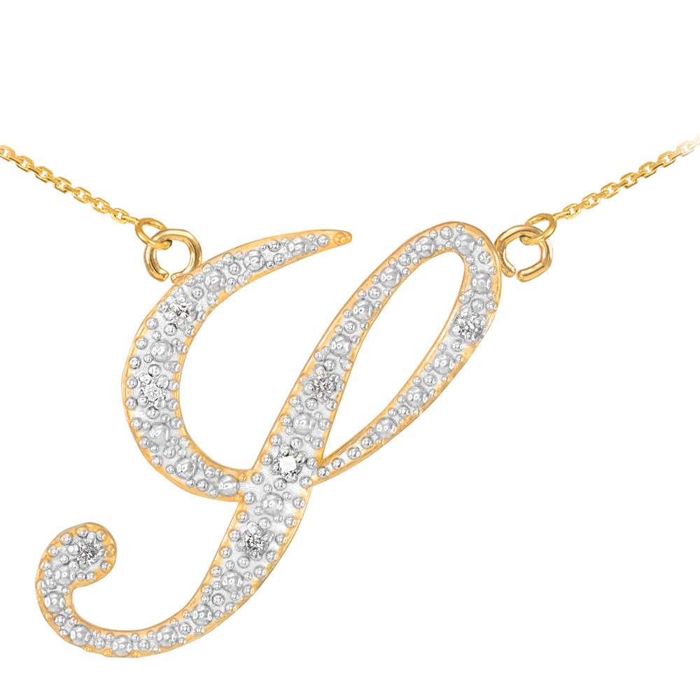 14k Gold Letter Script