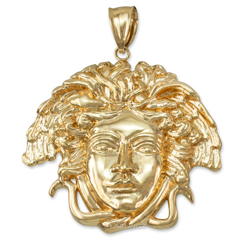 Polished Gold Medusa Pendant (S/M/L)