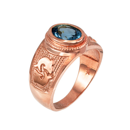 Pisces Ring in rose gold