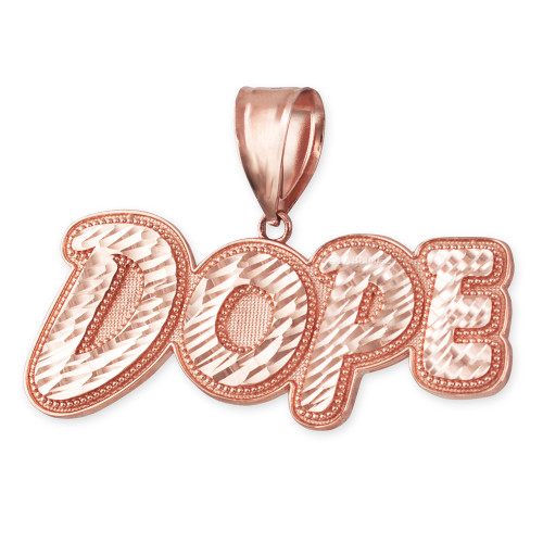 Rose Gold Dope Mens DC Pendant