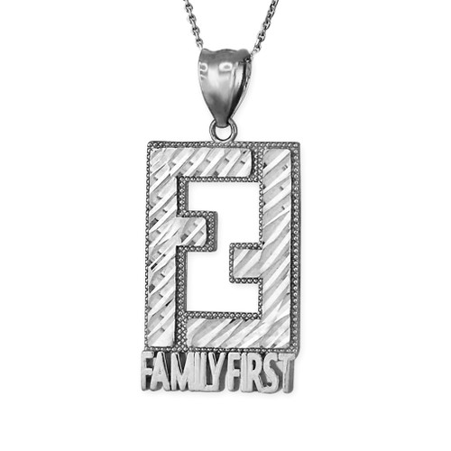 Family First Sterling Silver DC Pendant Necklace