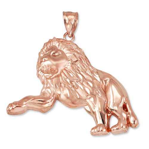 Rose Gold Satin DC Lion Pendant (S/M/L)