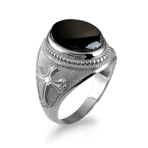 Silver Onyx Ring