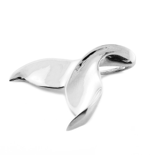 Silver Whale Fin Pendant