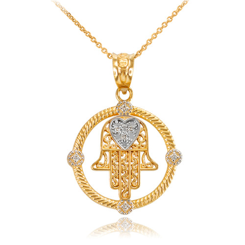 Gold Hamsa Necklace