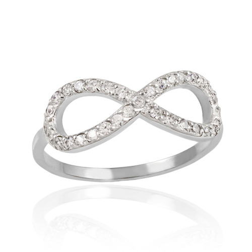 White Gold Diamond Infinity Ring