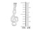 White Gold "G" Cleft Pendant