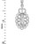White Gold Virgin Mary Virgin Mary Pendant Necklace