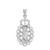 White Gold Virgin Mary Virgin Mary Pendant Necklace