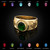 Gold Jerusalem Cross Birthstone CZ Ring