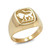 gold leo ring for men