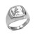 Virgo ring in silver