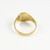 Yellow Gold Virgo Satin DC Band Ladies Zodiac Ring