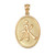 Gold Chinese "Eternity" Symbol Pendant Necklace