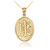 Gold Chinese "Health" Symbol Pendant Necklace