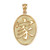 Gold Chinese "Family" Symbol Pendant Necklace