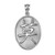 White Gold Chinese "Courage" Symbol Pendant Necklace