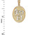 Two-Tone Gold Chinese "Wisdom" Symbol Pendant Necklace