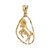 Gold Aries Zodiac Sign DC Pendant Necklace