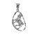 Sterling Silver Taurus Zodiac Sign DC Pendant Necklace