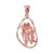 Rose Gold Gemini Zodiac Sign DC Pendant Necklace