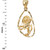 Gold Leo Zodiac Sign DC Pendant Necklace