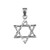 Sterling Silver Jewish Star of David DC Charm Necklace