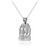 Sterling Silver Open Design Pisces Zodiac Charm Necklace
