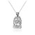 Sterling Silver Open Design Taurus Zodiac Charm Necklace