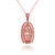 Rose Gold Lady Virgin Mary DC Pendant Necklace