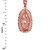 Rose Gold Lady Virgin Mary DC Pendant Necklace