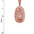 Rose Gold Virgin Mary DC Pendant Necklace