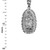 Sterling Silver Virgin Mary DC Pendant Necklace