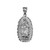 Sterling Silver Virgin Mary DC Pendant Necklace