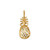 Yellow Gold Pineapple Filigree DC Charm Necklace