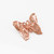 Rose Gold Butterfly Filigree DC Charm Necklace