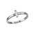 Sterling Silver Initial Letter L Stackable Ring