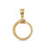 Yellow Gold Ouroboros Tail Biting Snake Pendant Necklace