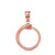 Rose Gold Ouroboros Tail Biting Snake Pendant Necklace