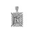 Sterling Silver Filigree Alphabet Initial Letter "K" DC Pendant Necklace